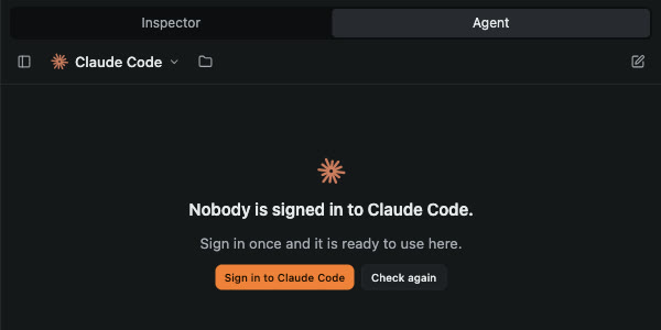 Not signed in yet: one click on Sign in sorts it.