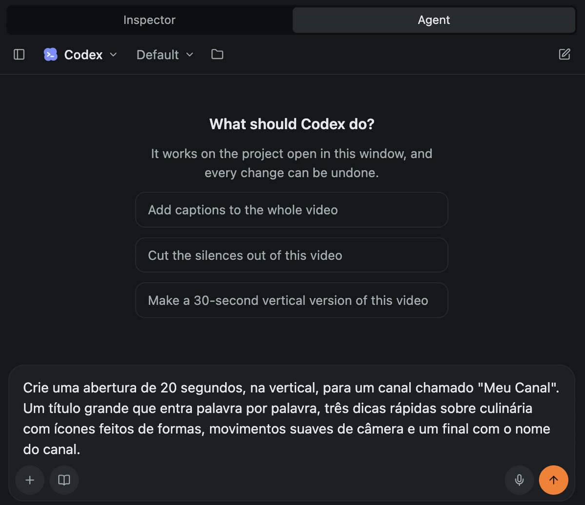 O primeiro pedido colado no chat. É só apertar Enter.